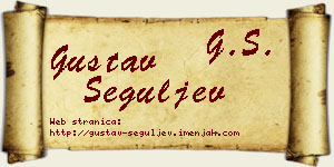 Gustav Šeguljev vizit kartica